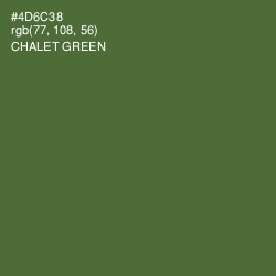 #4D6C38 - Chalet Green Color Image