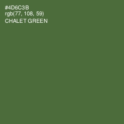 #4D6C3B - Chalet Green Color Image