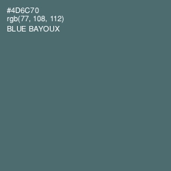 #4D6C70 - Blue Bayoux Color Image