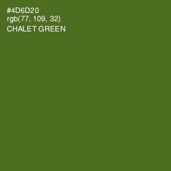 #4D6D20 - Chalet Green Color Image