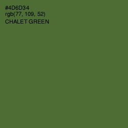 #4D6D34 - Chalet Green Color Image