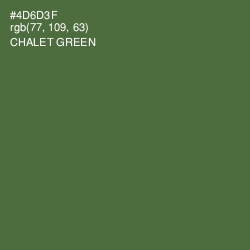 #4D6D3F - Chalet Green Color Image