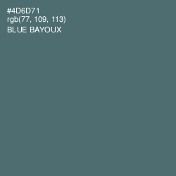 #4D6D71 - Blue Bayoux Color Image