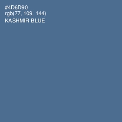 #4D6D90 - Kashmir Blue Color Image