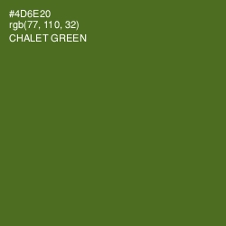 #4D6E20 - Chalet Green Color Image