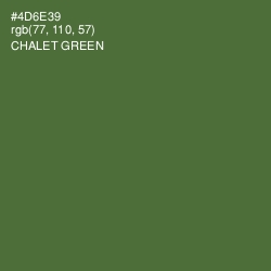 #4D6E39 - Chalet Green Color Image