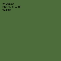 #4D6E3A - Chalet Green Color Image