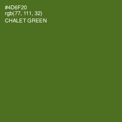 #4D6F20 - Chalet Green Color Image