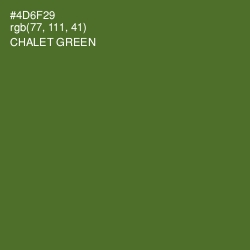 #4D6F29 - Chalet Green Color Image