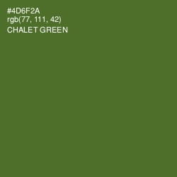 #4D6F2A - Chalet Green Color Image