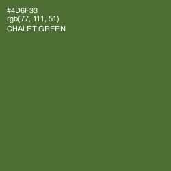 #4D6F33 - Chalet Green Color Image
