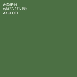 #4D6F44 - Axolotl Color Image