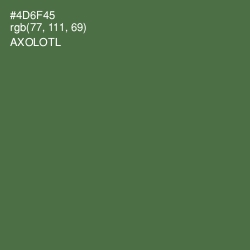 #4D6F45 - Axolotl Color Image