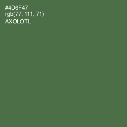 #4D6F47 - Axolotl Color Image