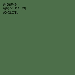 #4D6F49 - Axolotl Color Image