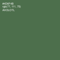 #4D6F4B - Axolotl Color Image