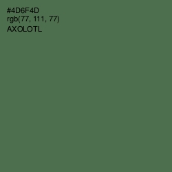 #4D6F4D - Axolotl Color Image