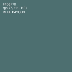 #4D6F70 - Blue Bayoux Color Image