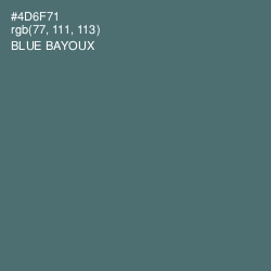 #4D6F71 - Blue Bayoux Color Image