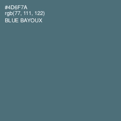 #4D6F7A - Blue Bayoux Color Image
