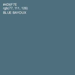 #4D6F7E - Blue Bayoux Color Image