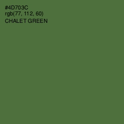 #4D703C - Chalet Green Color Image