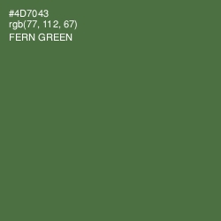#4D7043 - Fern Green Color Image