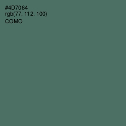 #4D7064 - Como Color Image