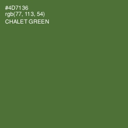 #4D7136 - Chalet Green Color Image
