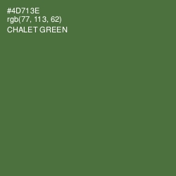 #4D713E - Chalet Green Color Image