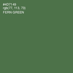 #4D7149 - Fern Green Color Image