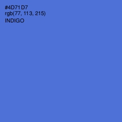 #4D71D7 - Indigo Color Image