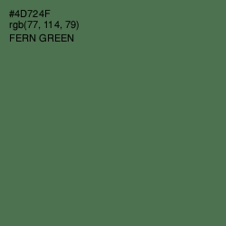 #4D724F - Fern Green Color Image