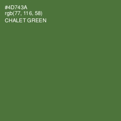 #4D743A - Chalet Green Color Image