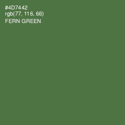 #4D7442 - Fern Green Color Image