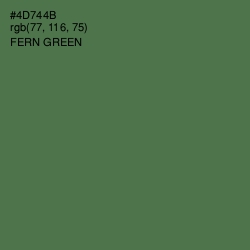 #4D744B - Fern Green Color Image