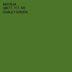 #4D752A - Chalet Green Color Image