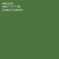 #4D753E - Chalet Green Color Image