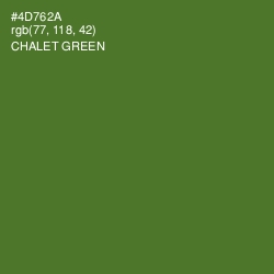 #4D762A - Chalet Green Color Image