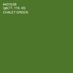 #4D762B - Chalet Green Color Image