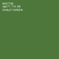 #4D773B - Chalet Green Color Image