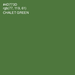 #4D773D - Chalet Green Color Image