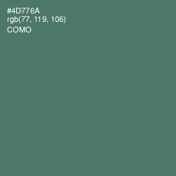 #4D776A - Como Color Image