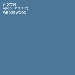#4D7798 - Wedgewood Color Image