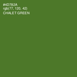 #4D782A - Chalet Green Color Image