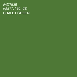 #4D7835 - Chalet Green Color Image