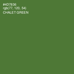 #4D7836 - Chalet Green Color Image