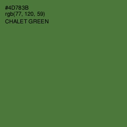 #4D783B - Chalet Green Color Image