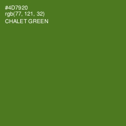 #4D7920 - Chalet Green Color Image