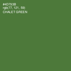 #4D793B - Chalet Green Color Image